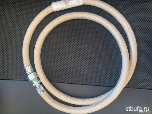 Шланг газовый  L-3,0м, тип г1/2-г1/2, БЕЛЫЙ Беларусь (10/40)