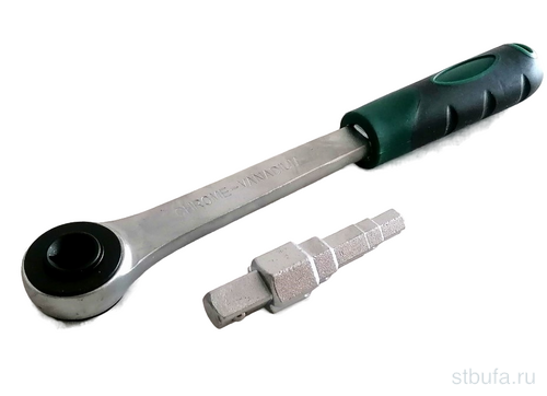 Ключ для американок ступенчатый универсальный с трещеткой 3/8'' - 1/2'' - 3/4'' - 1'' (ZEISSLER) (6/24)