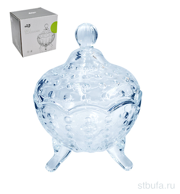 Сахарница 13*9 см, 109666 стекло																					