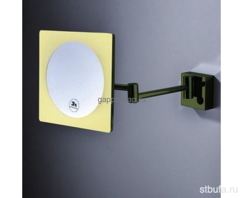 Зеркало косметическое настенное GAPPO G6106-4, 22cm-22cm, бронза (1/6)