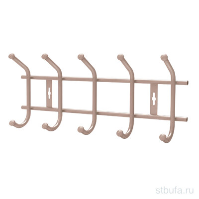 Вешалка настенная 480*215мм (5крючков) матовый ВНТ5М Ижевск (Ника)