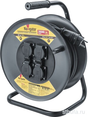 Удлинитель Navigator 93 894 NPE-RM-04-30-E-IP44-3x1.5 катушка 4 гн. c/з КГ 30м