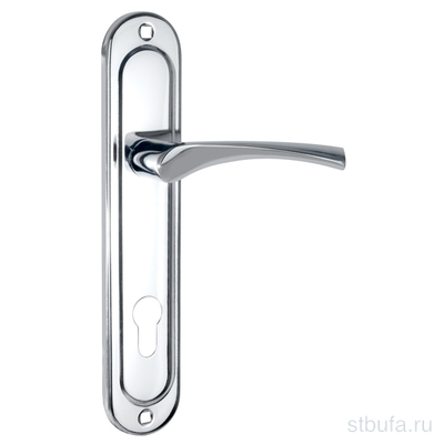 Комплект ручек PUNTO на планке HANDLE90.CRONA.18-85 (P90 8518 CRONA) СP хром