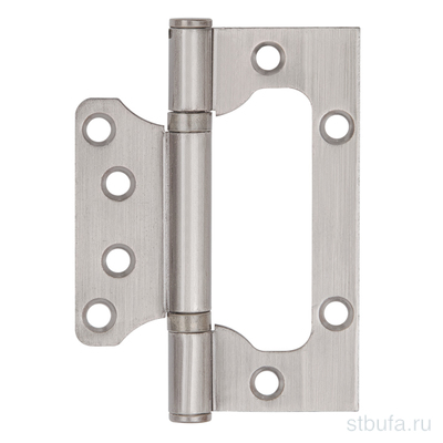 Петля Ajax (Аякс) универсальная без врезки IN4000W SN (100/P-2B 100x2,3) мат.никель
