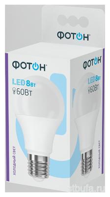 Лампа светодиодная ФОТОН LED A60 8W E27 6500K