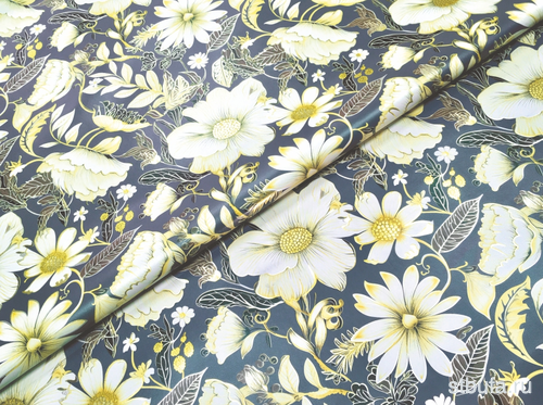 Клеенка на тканевой основе  FLOWERS , 1,37*20м, мод. LM-506CB										