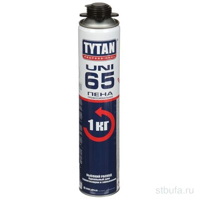 Пена монтажная TYTAN 65 UNI ПРОФ. 750мл (12)