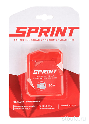 Уплотнительная нить Sprint  50м бокс, блистер  61011