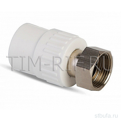 ППРС Муфта комбинированная с накидной гайкой 25*1 г TIM (10/90)