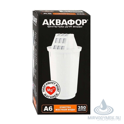 Сменная кассета АКВАФОР А6 (очистка жесткой воды) 1 шт