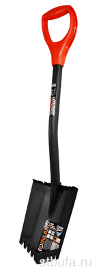 Лопата штыковая Finland Shark 180*260*850  с зубьями, цельномет., автомобильная 2375