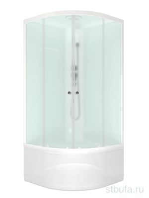 Душ кабина DOMANI-Spa Delight SLIM 99 high 3 МЕСТА, высокий поддон,белые стенки,стекло сатин матированное,90*90*218см,АКРИЛ