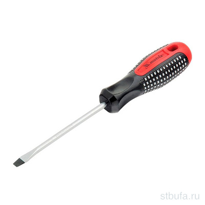 Отвертка Fision SL8*250мм CrV 3-хкомп. рук. Anti-Slip MATRIX (12/144)