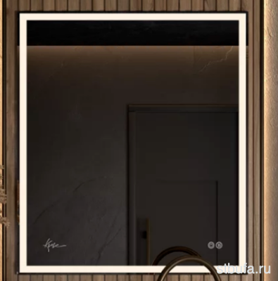 Зеркало  Neapol  600*600 сенсорный выключатель,(влагостойкое) пластик. короб
