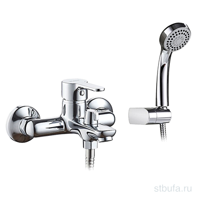 Смеситель для ванны LEDEME L3003 с монолитным коротким изливом, латунь, хром (1/10)