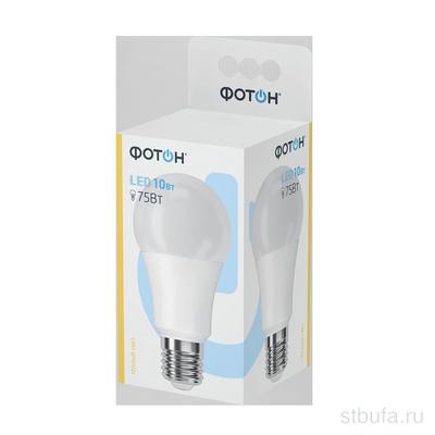 Лампа светодиодная ФОТОН LED A60 10W E27 3000K