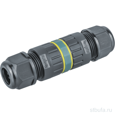 Коннектор для кабеля  Navigator  I-образный 5 полюсов 24А 450В IP68 NTB-I03-5P 1/20/300