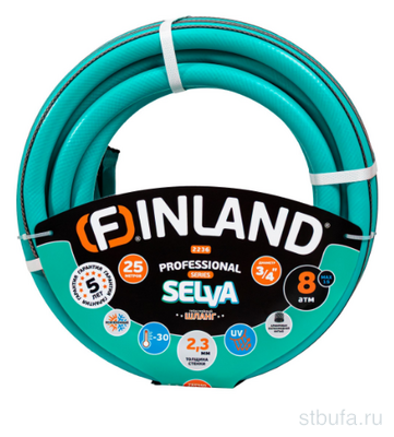 Шланг поливочный 3/4 , 25 м, ТЭП, 3-слойный FINLAND SELVA 2236