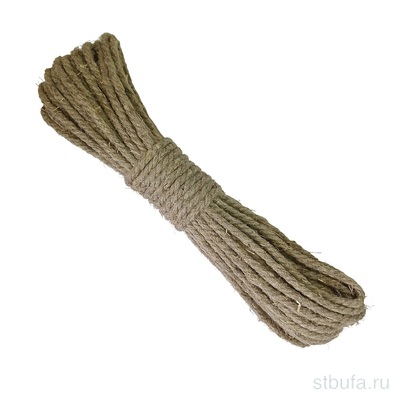 Веревка льнопеньковая d 6мм *20м СИБШНУР (30)