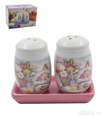 Набор для специй (2 пр.) Lavenir  Акварель  5/11*6 см HC400-P01 доломит																					