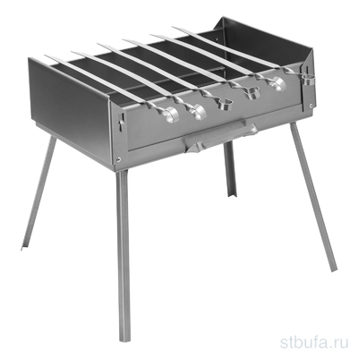Мангал-дипломат 410*280*125, 6 шамп в компл + сумка PALISAD Camping