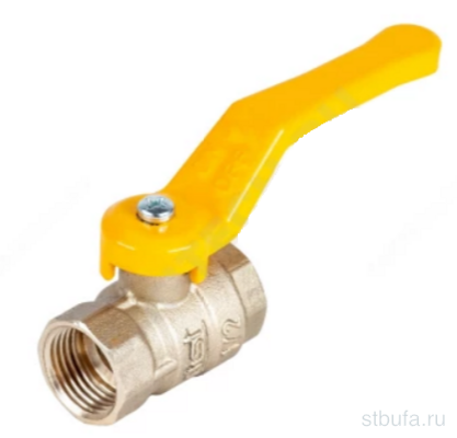 Кран шар лат газ Стандарт Ду15 Ру40 г/г полн рыч Dist 411Р Россия