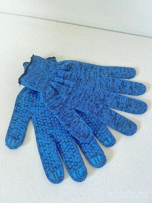 Перчатки х/б с ПВХ ТОЧКА 6 нит. 10 кл. СИНИИ БИРСК (10/200)