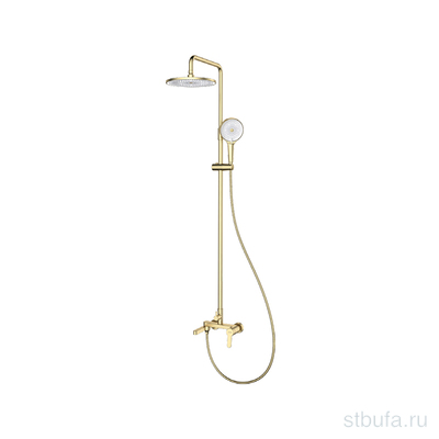 Душевая система (гарнитур) GAPPO G2499-33, переключ. в корпусе, латунь, сатин золотой (1/3)