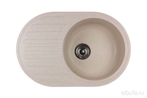 Мойка NOVELL гранит 7502 D740*485мм Каролина латте (+сифон)