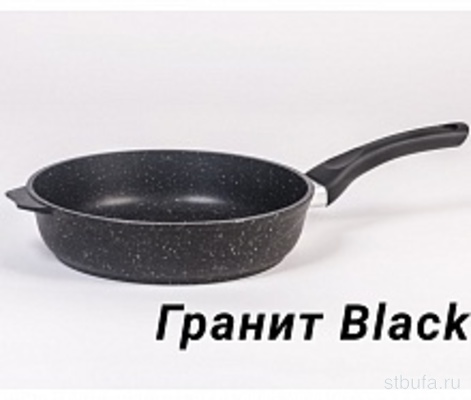 Сковорода  28см АП Гранит black со съемной ручкой арт 028802 (10), МЕЧТА