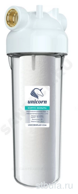 Фильтр магистральный 3/4'' для хол.воды прозр. SLIM LINE 10   KSBP 34  UNICORN 