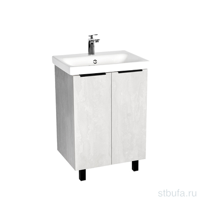 Умывальник MODUO 60 + Тумба  Берлин  MODUO 60 2 ств цемент 444х570х820 VIANT